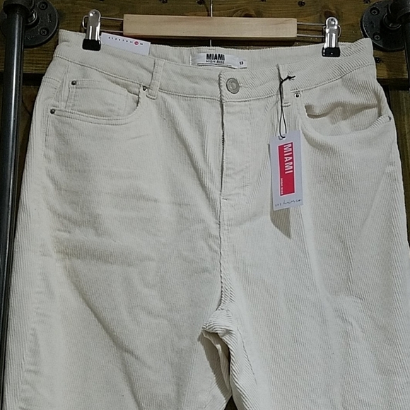 NEW WITH TAG CREAM HIGH RISE SUPER SKINNY STRETCH CORDUROYS SIZE 13 - Picture 2 of 9